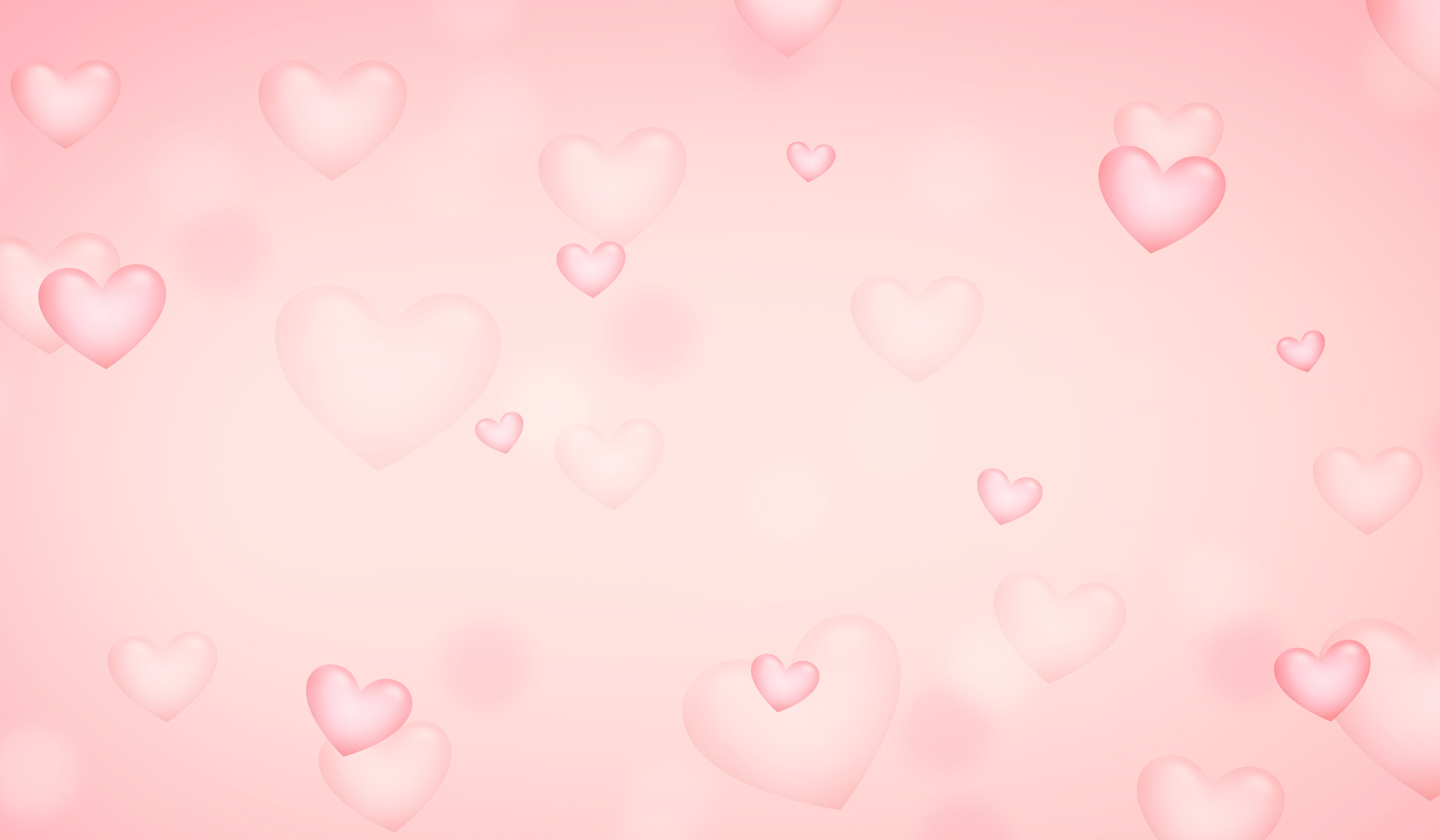 hearts female colored background